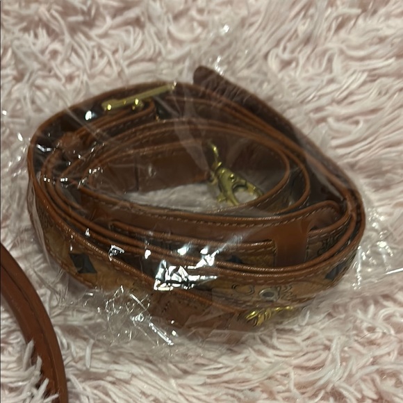 MCM Cognac Visetos Boston Bag - Picture 4 of 4